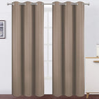 LEMOMO Cappuccino Thermal Blackout Curtains/38 x 84 Inch/Set of 2 Panels Room by Lemomo