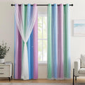 XiDi Blue Curtains for Bedroom Decor Green Curtains for Girls Kids Room Purple by Addsomecolortolife