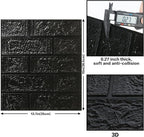 10PCS 3D Wall Panels Peel and Stick Foam, Self-Adhesive Decorative 3D Brick - Image 3