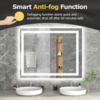 Hivone 48X40 LED Bathroom Mirror - Image 6