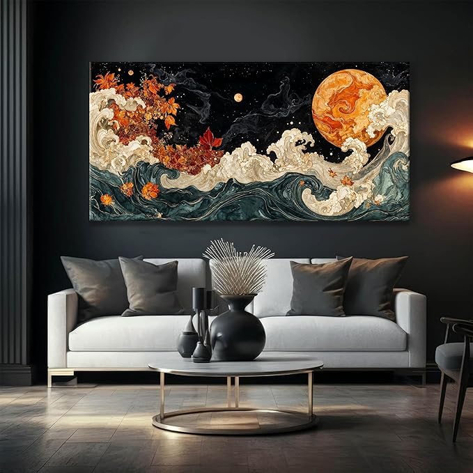 Large Wall Art For Living Room Boho Abstract Modern Wall Artwork Prints - Image 3