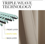 NICETOWN Window Curtains Blackout Drapes, 1 Pair, 52 by 72-Inch, Thermal - Image 3