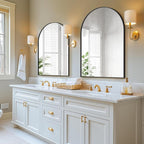 Arched Bathroom Mirror for Wall, HD Glass Over Sink for Bathroom - Image 4