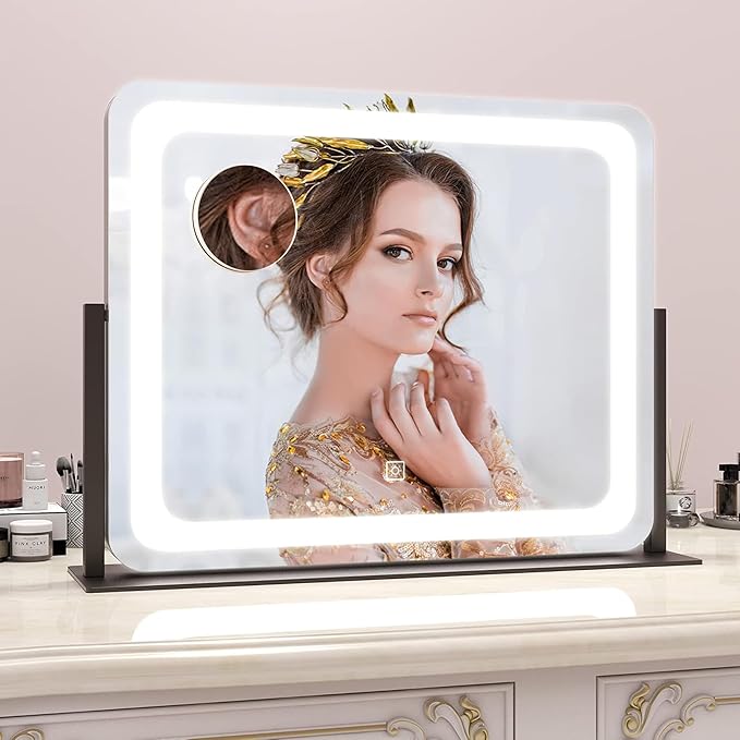 ROLOVE 22x17 Inch Lighted Vanity Mirror - Image 7