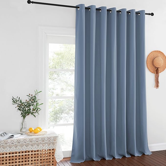 NICETOWN Blackout Curtains for Sliding Glass Door Room Divider Noise Reduce by NICETOWN