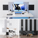 18 Pack Acoustic Panels with Self-Adhesive, Sound Panels High Density, - Image 4