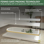 FENNIO Full Length Mirror with Lights, Free Standing Lighted Floor Mirror - Image 9