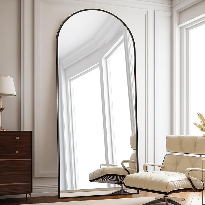 Floor Length Mirror, Wall Mounted Mirrors, Arched-Top Body Mirror by ZMYCZ