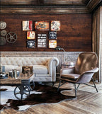 Dimoon 118"x17.7"Peel and Stick Wood Wallpaper Red Brown Wood Paper Red Dark - Image 3
