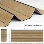 Brown 3D Wood Slat Panels for Walls Acoustic Slat Wall Paneling Peel and Stick - Image 6