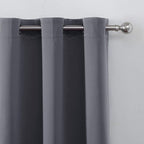 LEMOMO Grey Thermal Blackout Curtains/42 x 63 Inch/Set of 2 Panels Room - Image 7