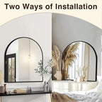 FICTOR Bathroom Mirror for Wall, Arched Vanity Bathroom Mirror for Over Sink - Image 5