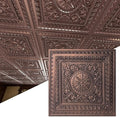 Art3d 12-Pack PVC Drop Ceiling Tiles, 2ft x 2ft, Rose Copper by Art3d