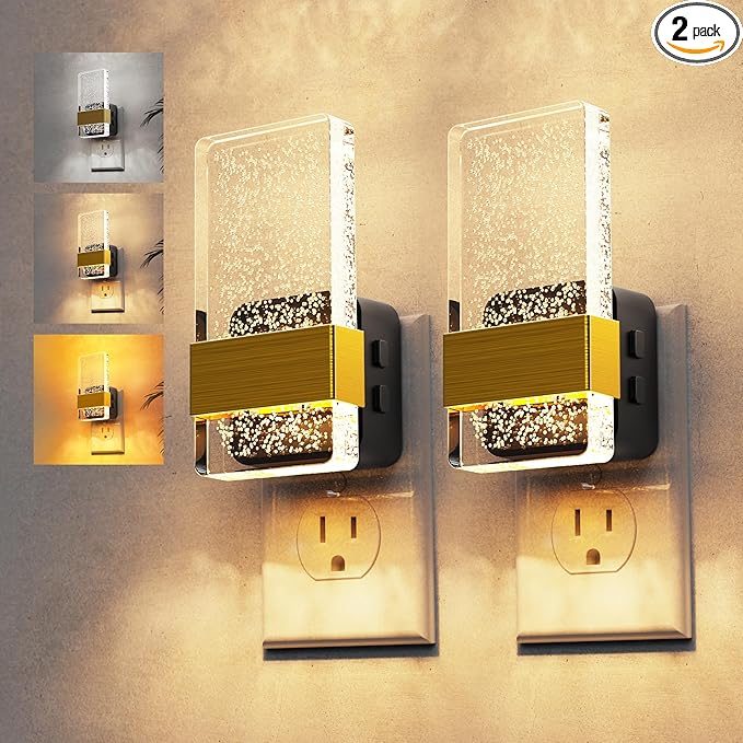 L LOHAS LED Night Light, 2 Pack 3CCT Night Lights Plug Into Wall, by LLOHASLED