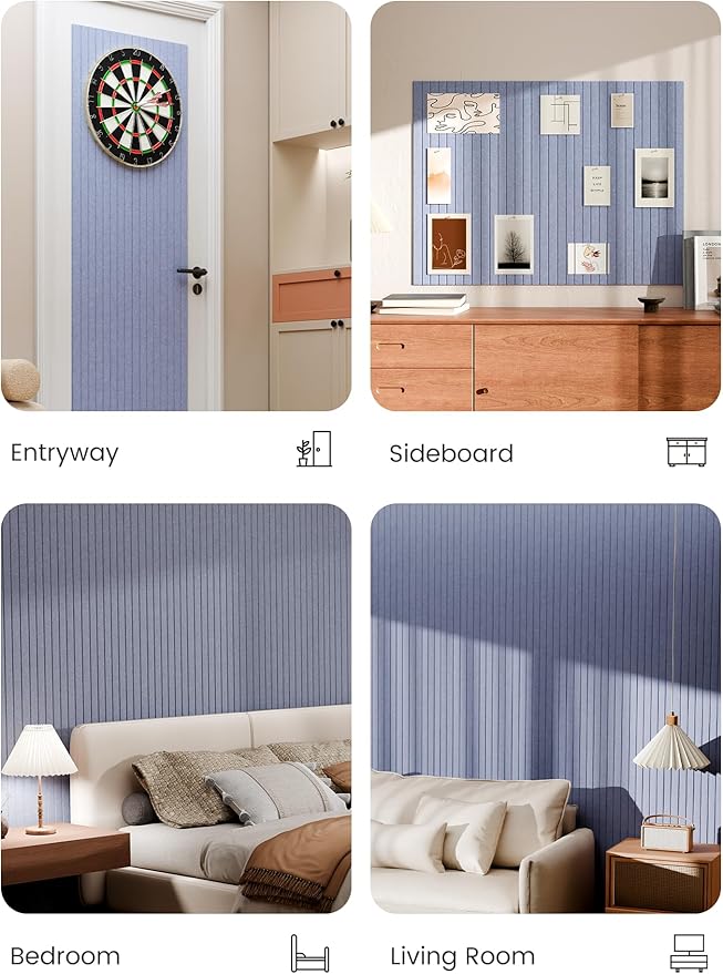 Bumusty Large Cork Board Alternative-48 x 36" Felt Bulletin Board Tiles - Image 5