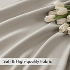 MIULEE Natural Back Tab Blackout Curtains 63 Inch Length 2 Panels Set - Image 6