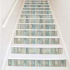 practicalWs 17.71''x 393.7''Blue Distressed Wood Wallpaper Self-Adhesive Peel - Image 5