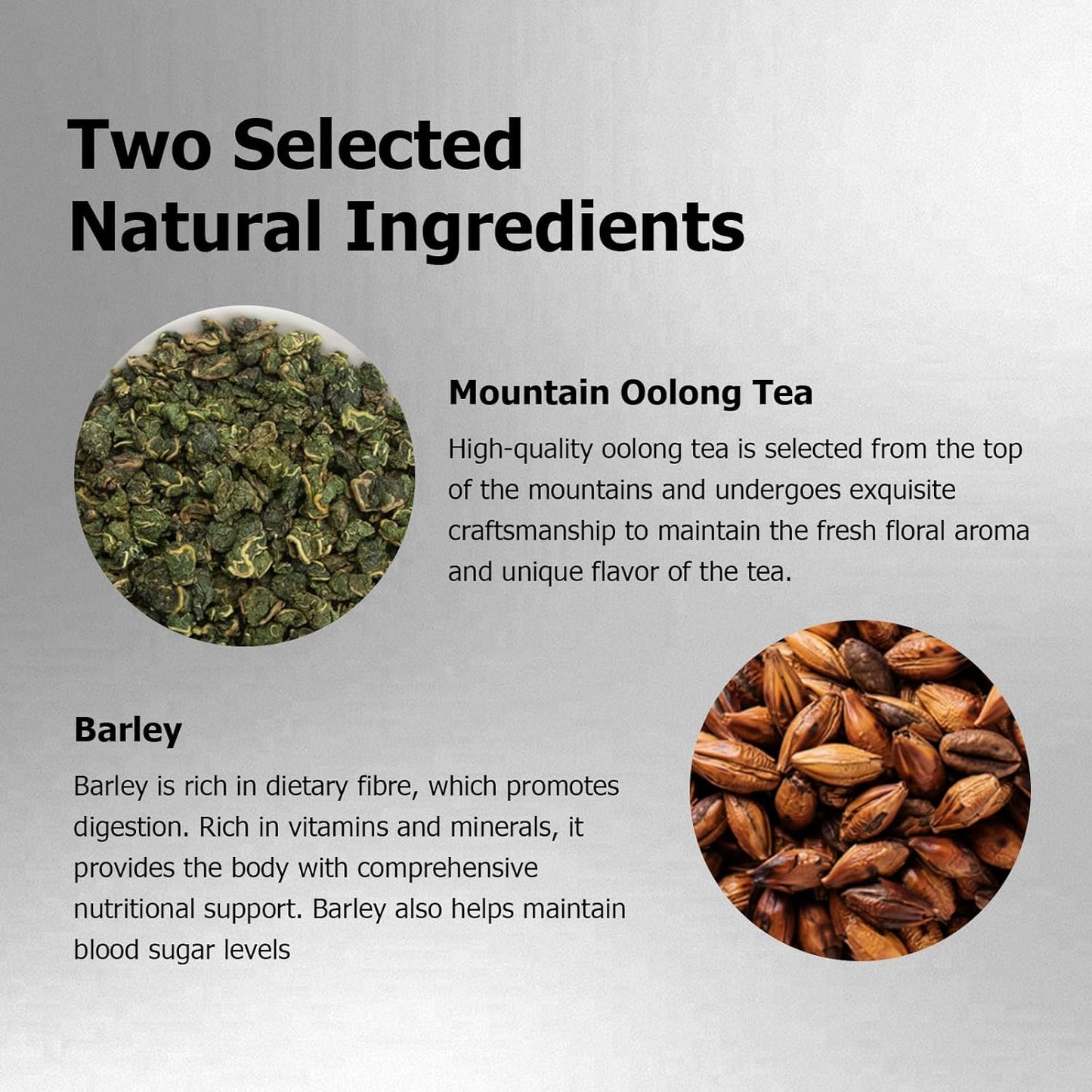 HANFANGLING Barley Oolong Herbal Tea, Oolong Tea, 20 Tea Bags, 2.82oz(80g), Refreshing, Barley Roasted Fragrance