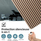 AKUMAX 2 Pack Acoustic Panels, Wood Slat - Image 3