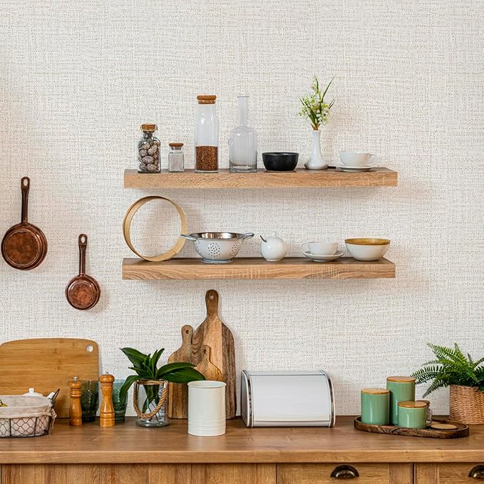 Beige Wallpaper Grasscloth Peel and Stick Wallpaper Contact Paper - Image 7