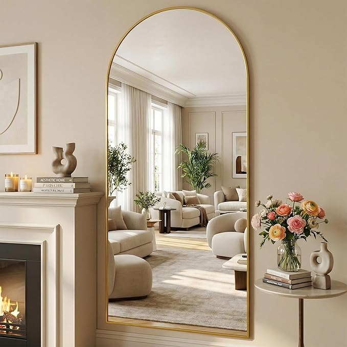 Suidia 81"x41" Arched Full Length Mirror - Image 3