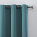 LEMOMO Sea Teal Thermal Blackout Curtains/52 x 72 Inch/Set of 2 Panels Room - Image 7