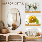 FICTOR Irregular Asymmetrical Wall Mirror, Living Room, Dining Room - Image 3