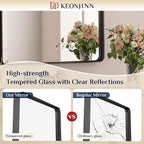 Keonjinn Black Bathroom Mirrors - Image 4