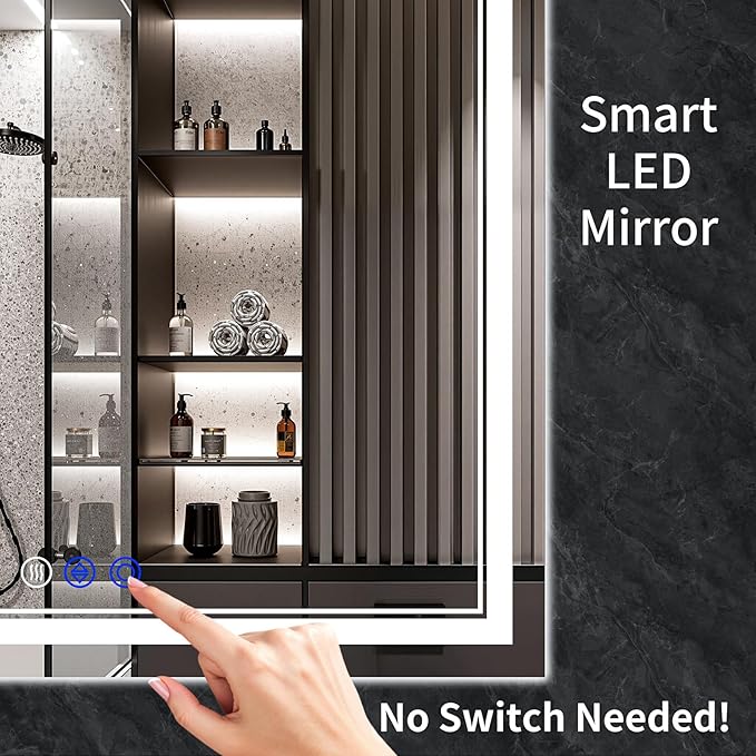 60"x30" LED Bathroom Mirror - Image 7