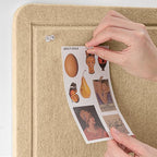 Lightomorrow Bulletin Board, 24 x 18 inches Decorative Felt Pin Board, Cork - Image 2