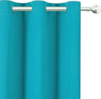 LEMOMO Teal Blackout Curtains/42 x 84 Inch/Set of 2 Panels Thermal Room - Image 7