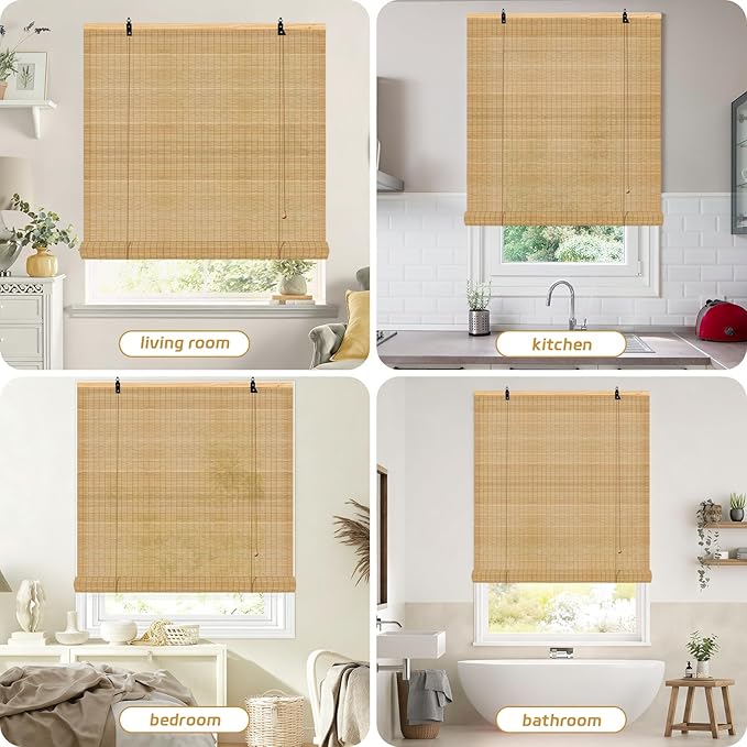 Bamboo Blinds for Interior Windows 36 Wide - Image 6