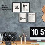 DSHFG Funny Motivational Office Pictures Wall Art Decor Prints Set of 4 - Image 5