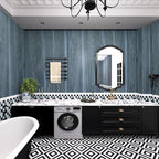 BOMENG Large Blue Wood Contact Paper Peacock Wallpaper Stick and Peel - Image 7