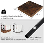 Square Floating Shelves for Wall 12"W x 12"D x 1.4"H, Small Engineered Wood - Image 2