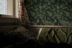 Froluya Dark Green and Gold Wallpaper Floral Peel and Stick Wallpaper - Image 3