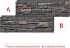 Faux Stone Wall Panels 2-Pack PU Stone Veneer Siding, Mortarless 46.25x12.88 - Image 3