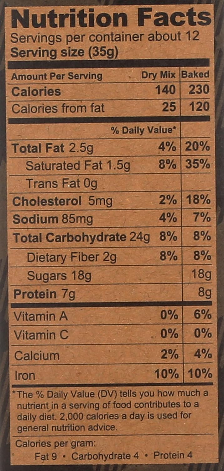 Kodiak Brownie Baking Mix, Chocolate Fudge, High Protein,100% Whole Grains, (Pack of 1)