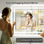 Briivue 48x28 Inch LED Bathroom Mirror - Image 5