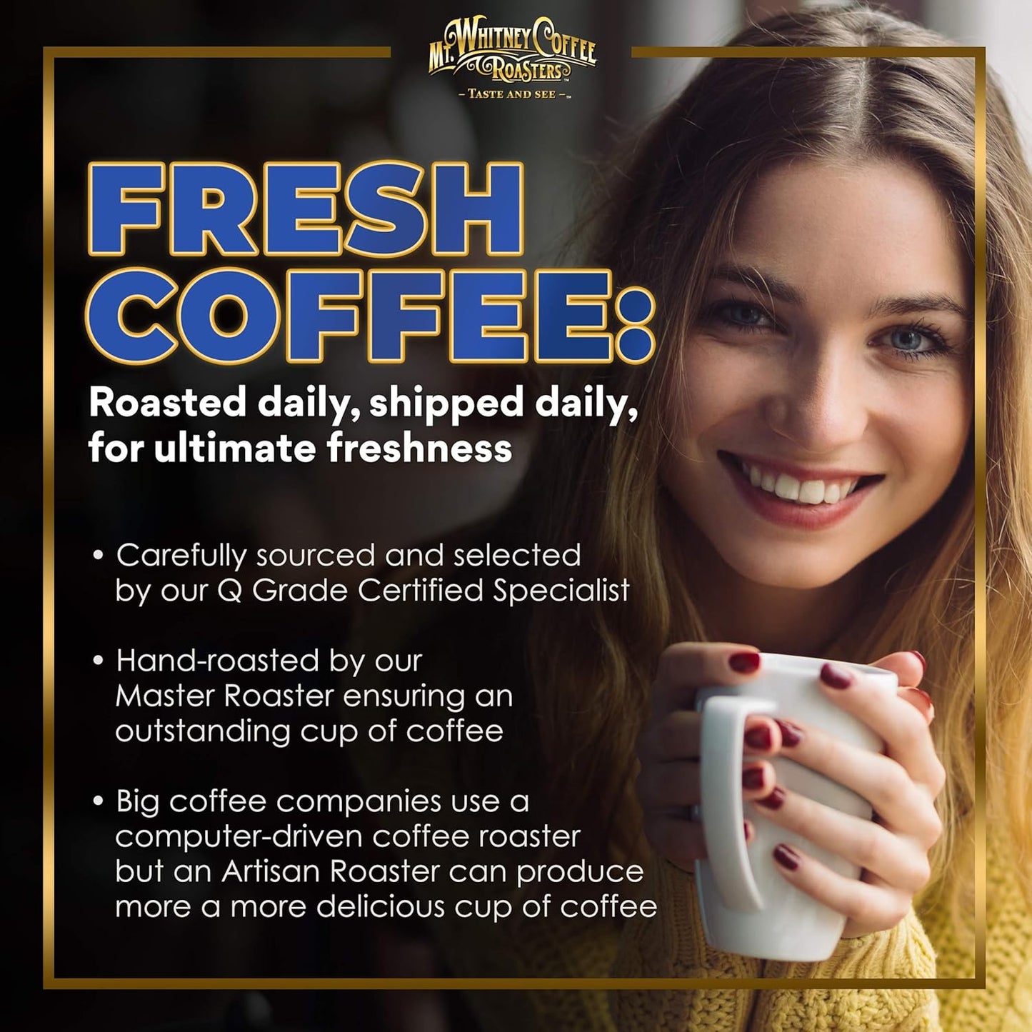 Mt. Whitney Organic Ethiopia Guji Coffee (Ground, 5 Lb)