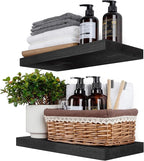 BGMG Wood Floating Shelves 18 inch, Solid Wood Wall Shelves by BGMG