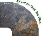 AULIGET 2-Piece Rust Slate Peel and Stick Backsplash Wall Tiles, Laundry Room - Image 2