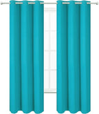 LEMOMO Teal Blackout Curtains 34 x 84 Inch Length/Set of 2 Curtain - Image 2