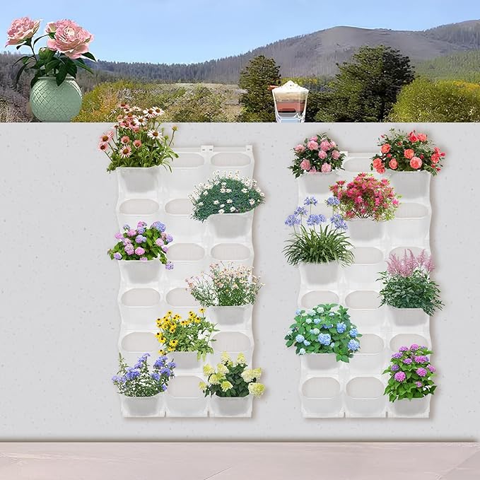 Vertical Wall Planter with 36 Pots, Hanging Garden Plant Flowerpot Holder - Image 6