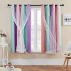 XiDi Kids Room Decor for Girls Bedroom, Girls Room Curtains Windows Wall Drapes - Image 2