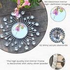 Mirror Wall Decor Metal Sun Mirror Home Decoration Wall Art Decorative Suitable - Image 3