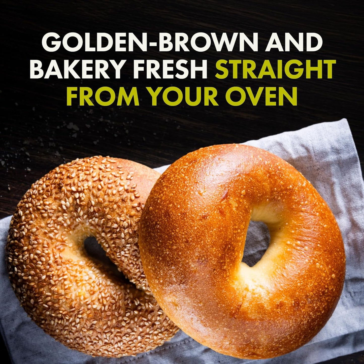 Let’s Bake Bread Organic Bagel Baking Mix - Makes Chewy, Golden Bagels at Home - USDA Organic, Non-GMO, No Additives, Easy Home Baking, Artisan-Style Bagels - 17.64 oz (1 Pack)