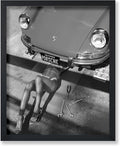 Poster Master Woman Classic Car Poster by PosterMaster
