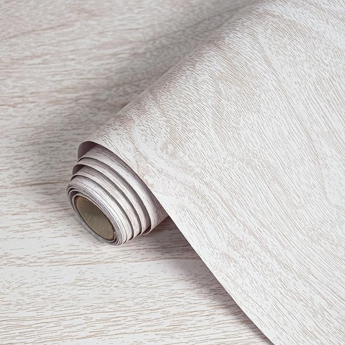 White Wood Contact Paper for Cabinets and Drawers Wood Grain Peel and Stick by VisitTheLativo