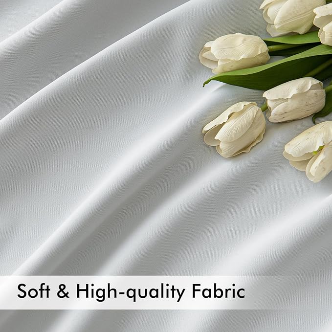 MIULEE Back Tab Light Blocking Curtains 120 Inch Long 2 Panels Set - Image 6